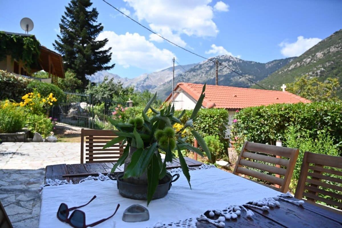 Kalavrita Winter Retreat - Homely Spacious Chalet Ano Vlasia Luaran gambar